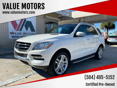 2015 Mercedes-Benz M-Class for sale at VALUE MOTORS in Kenner LA