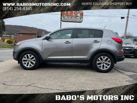 2015 Kia Sportage for sale at BABO'S MOTORS INC in Johnstown PA