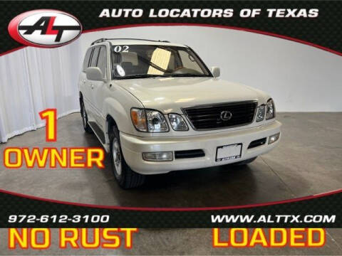 2002 Lexus LX 470 for sale at AUTO LOCATORS OF TEXAS in Plano TX