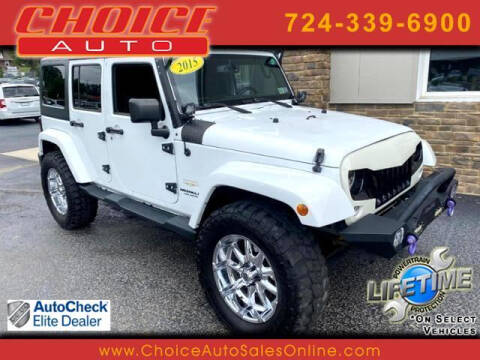 2015 Jeep Wrangler Unlimited for sale at CHOICE AUTO SALES in Murrysville PA