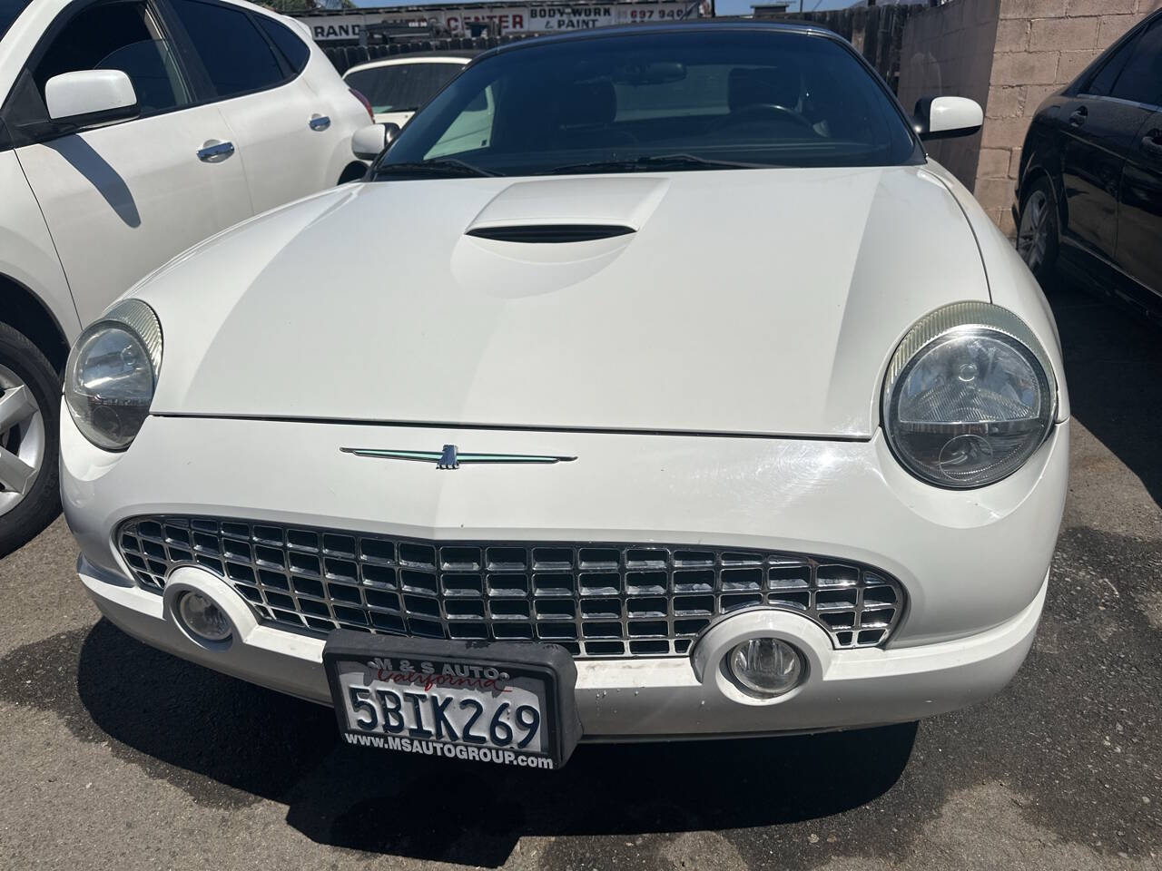 Off White 2003 Ford Thunderbird Deluxe Convertible Deluxe 2dr Convertible 1