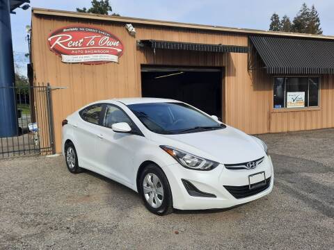 2016 Hyundai Elantra for sale at Rent To Own Auto Showroom LLC - Finance Inventory in Modesto CA