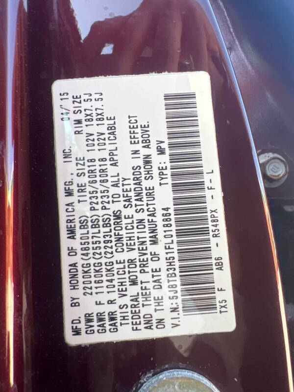 2015 Acura RDX w/Tech