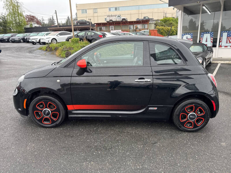Used 2015 FIAT 500e Battery Electric with VIN 3C3CFFGEXFT570295 for sale in Edmonds, WA