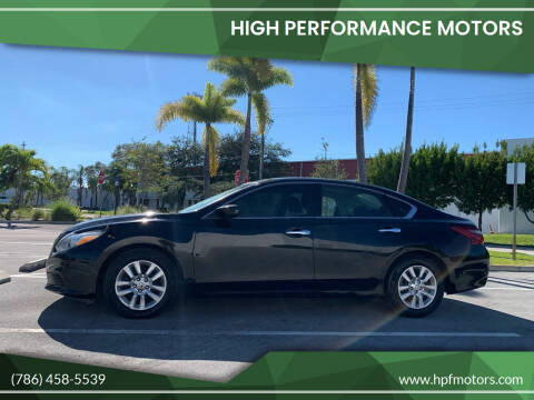 2018 Nissan Altima for sale at HIGH PERFORMANCE MOTORS in Hollywood FL