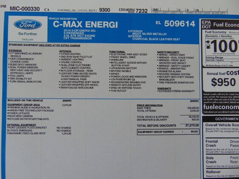 2014 Ford C-MAX Energi SEL