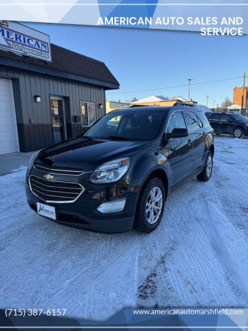 2017 Chevrolet Equinox for sale at AMERICAN AUTO SALES AND SERVICE in Marshfield WI