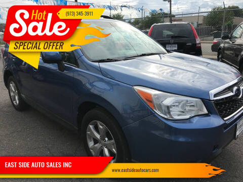2015 Subaru Forester for sale at EAST SIDE AUTO SALES INC in Paterson NJ
