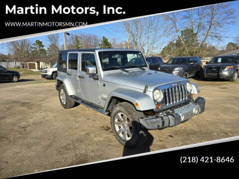 2009 Jeep Wrangler Unlimited for sale at Martin Motors, Inc. in Chisholm MN