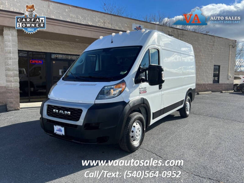 2019 RAM ProMaster for sale at Va Auto Sales in Harrisonburg VA