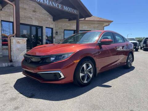 2020 Honda Civic for sale at Performance Motors Killeen Second Chance in Killeen TX