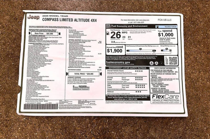 2026 Jeep Compass Limited