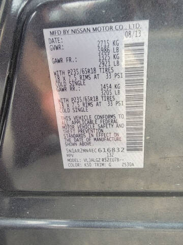 2014 Nissan Pathfinder SL