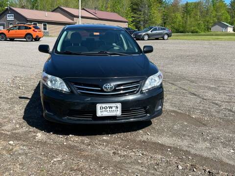 2013 Toyota Corolla for sale at DOW'S AUTO SALES in Palmyra ME