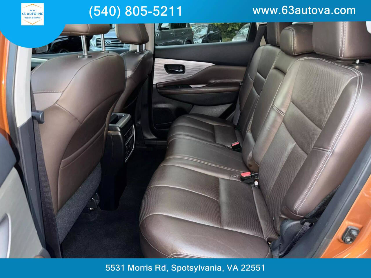 2015 Nissan Murano for sale at 63 Auto Inc in Spotsylvania, VA