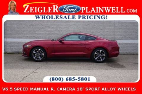 2015 Ford Mustang for sale at Zeigler Ford of Plainwell- Jeff Bishop in Plainwell MI