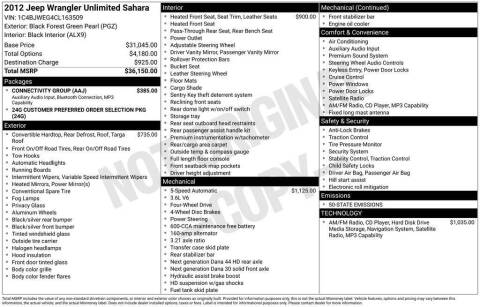 2012 Jeep Wrangler Unlimited