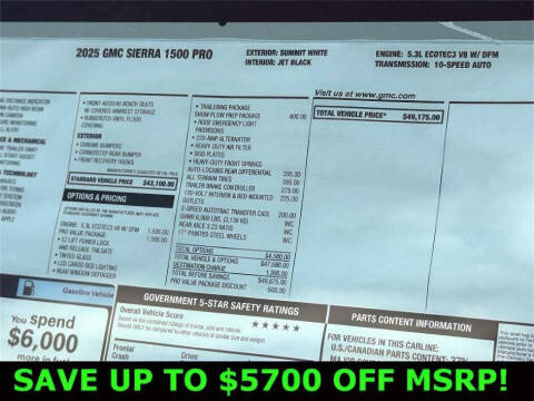 2025 GMC Sierra 1500 Pro