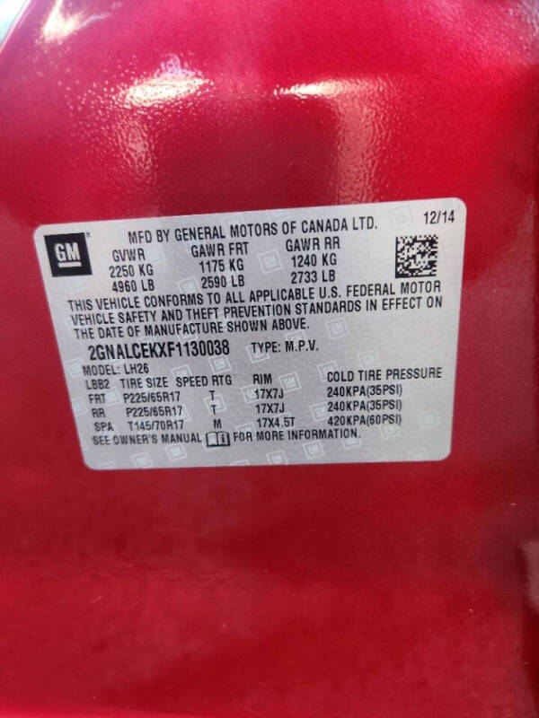 2015 Chevrolet Equinox LT