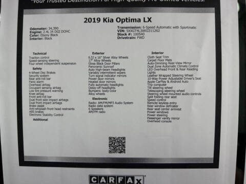2019 Kia Optima LX