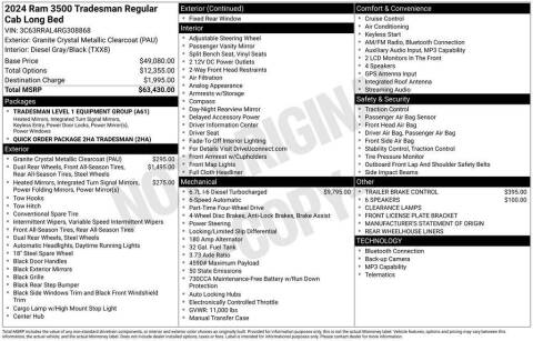 2024 RAM 3500 Tradesman