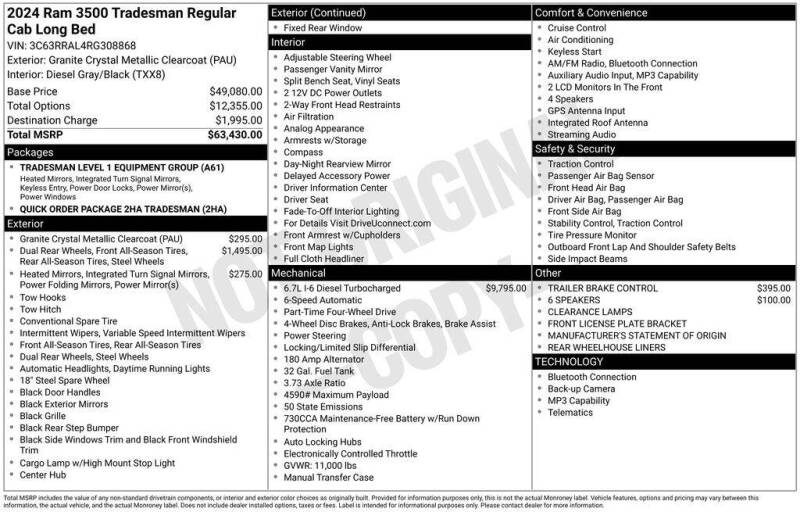 2024 RAM 3500 Tradesman