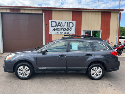 2013 Subaru Outback for sale at DAVID MOTORS LLC in Grey Eagle MN