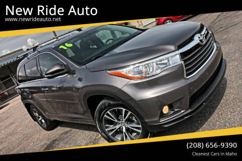 2016 Toyota Highlander for sale at New Ride Auto in Rexburg ID
