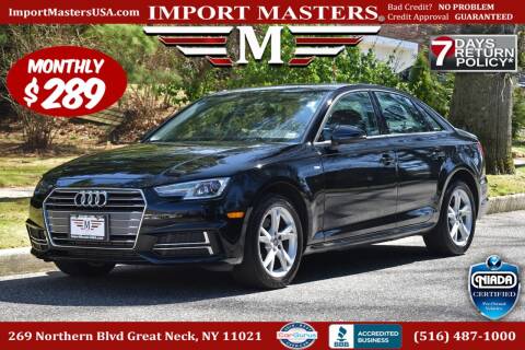 2018 Audi A4 for sale at Import Masters in Great Neck NY
