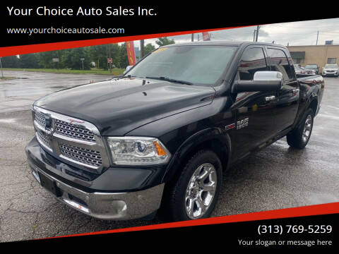 2018 RAM 1500 for sale at Your Choice Auto Sales Inc. in Dearborn MI