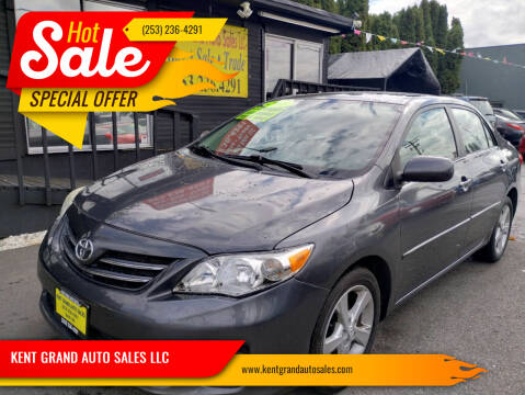 2013 Toyota Corolla for sale at KENT GRAND AUTO SALES LLC in Kent WA