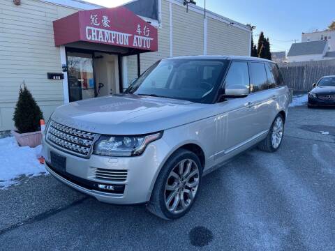 2014 Land Rover Range Rover for sale at Champion Auto LLC in Quincy MA