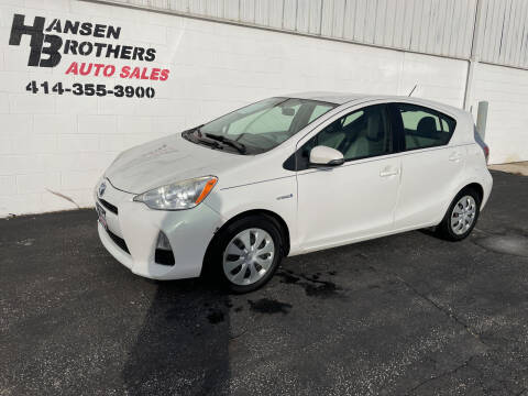 2013 Toyota Prius c for sale at HANSEN BROTHERS AUTO SALES in Milwaukee WI