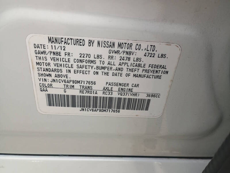 2013 Infiniti G37 Sedan Sport