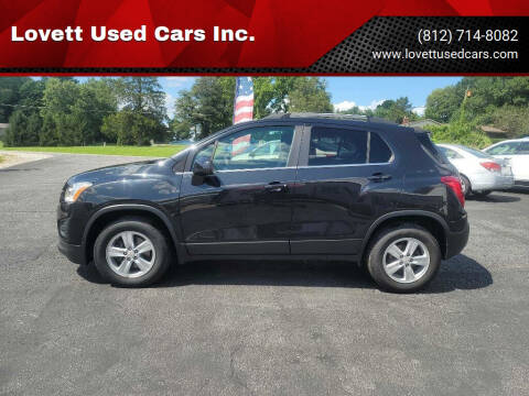 2015 Chevrolet Trax for sale at Lovett Used Cars Inc. in Spencer IN