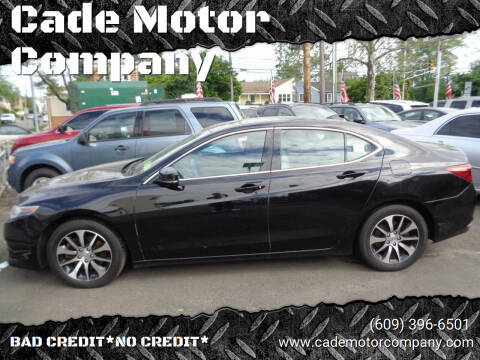 2015 Acura TLX for sale at Cade Motor Company in Lawrence Township NJ