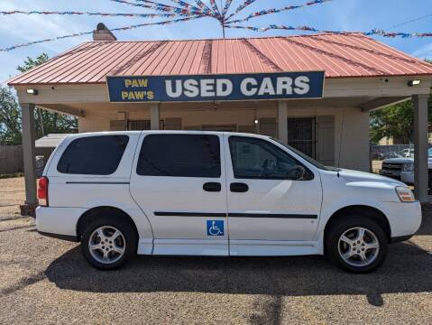 2008 Chevrolet Uplander for sale at Paw Paw's Used Cars in Alexandria LA