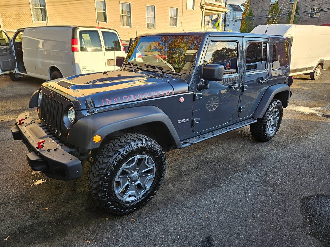 2018 Jeep Wrangler JK Unlimited for sale at RENOS AUTO SALES LLC in Waterbury, CT