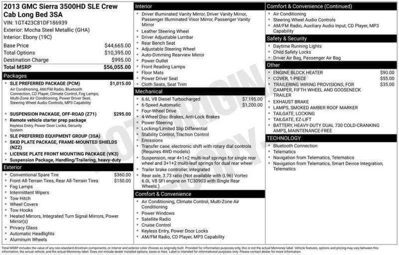 2013 GMC Sierra 3500HD