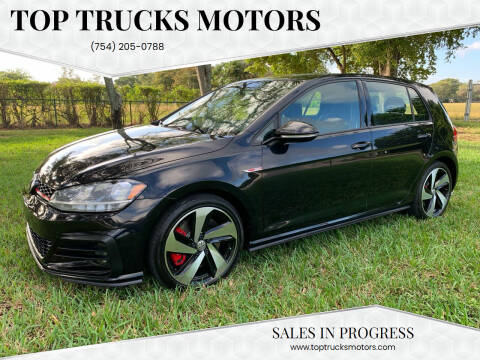 2021 Volkswagen Golf GTI for sale at Top Trucks Motors in Pompano Beach FL