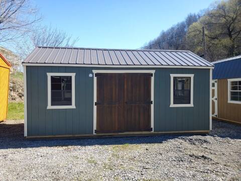  10X20 UTILITY BUILDING PAINTED - SIDE DOOR W/2 WINDOW for sale at Auto Energy - Timberline Barns in Lebanon VA