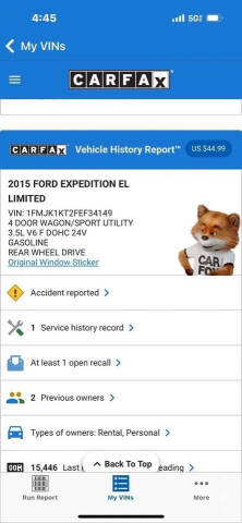 2015 Ford Expedition EL Limited