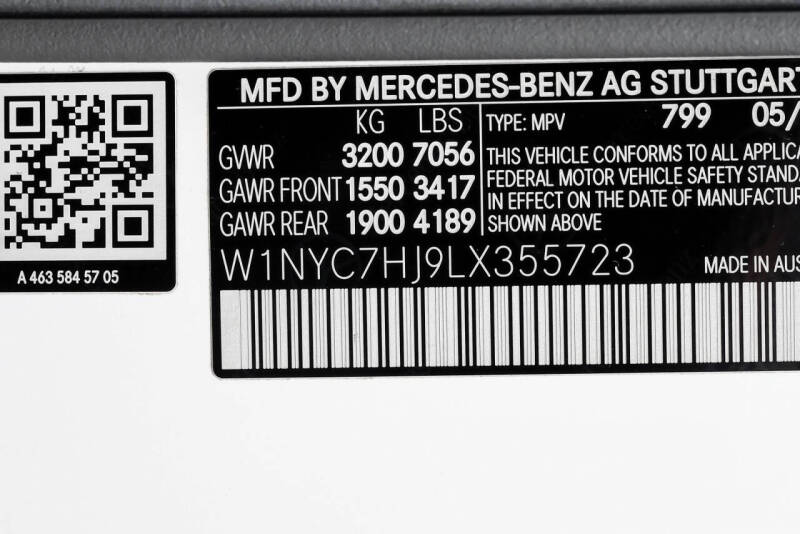 2020 Mercedes-Benz G-Class AMG G 63