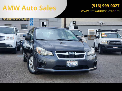 2012 Subaru Impreza for sale at AMW Auto Sales in Sacramento CA