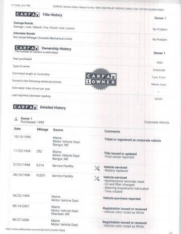 1995 Chevrolet Monte Carlo Z34