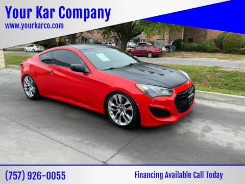 2013 Hyundai Genesis Coupe for sale at Your Kar Company in Norfolk VA