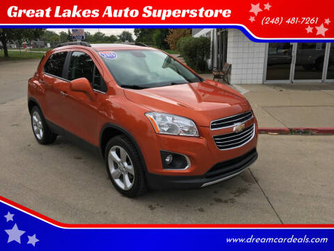 2015 Chevrolet Trax for sale at Great Lakes Auto Superstore in Waterford Township MI