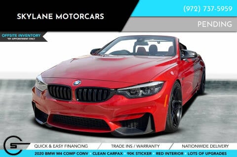 2020 BMW M4 for sale at Skylane Motorcars - Off-site Inventory in Carrollton TX