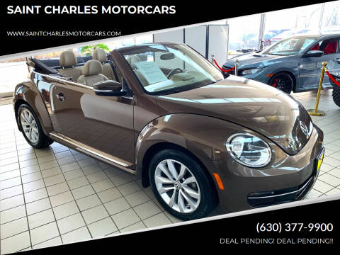 2014 Volkswagen Beetle Convertible for sale at SAINT CHARLES MOTORCARS in Saint Charles IL
