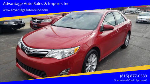 2012 Toyota Camry for sale at Advantage Auto Sales & Imports Inc in Loves Park IL